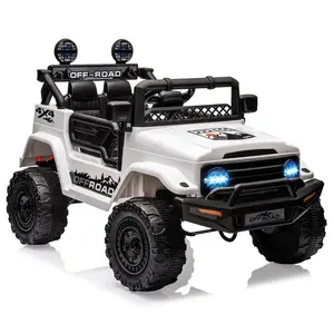GARVEE 12V7AH Battery Powered Electric Ride On Vehicle with Remote Control, Music & Lights - Fun Ride On Truck for Boys & Girls