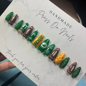 Football Team Press On Nails