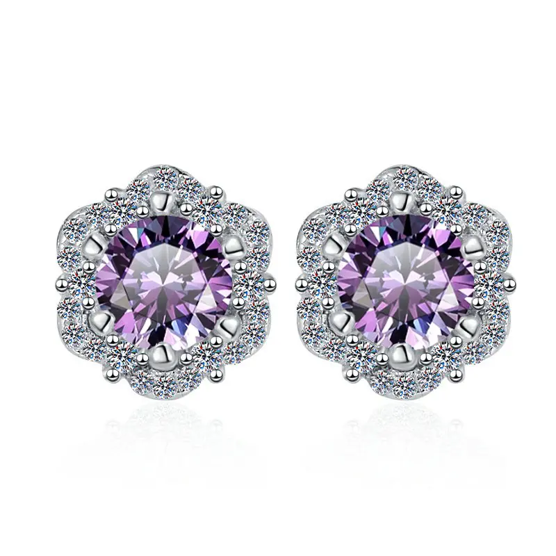 Super Sparkling Zircon 50 Cent Purple Di