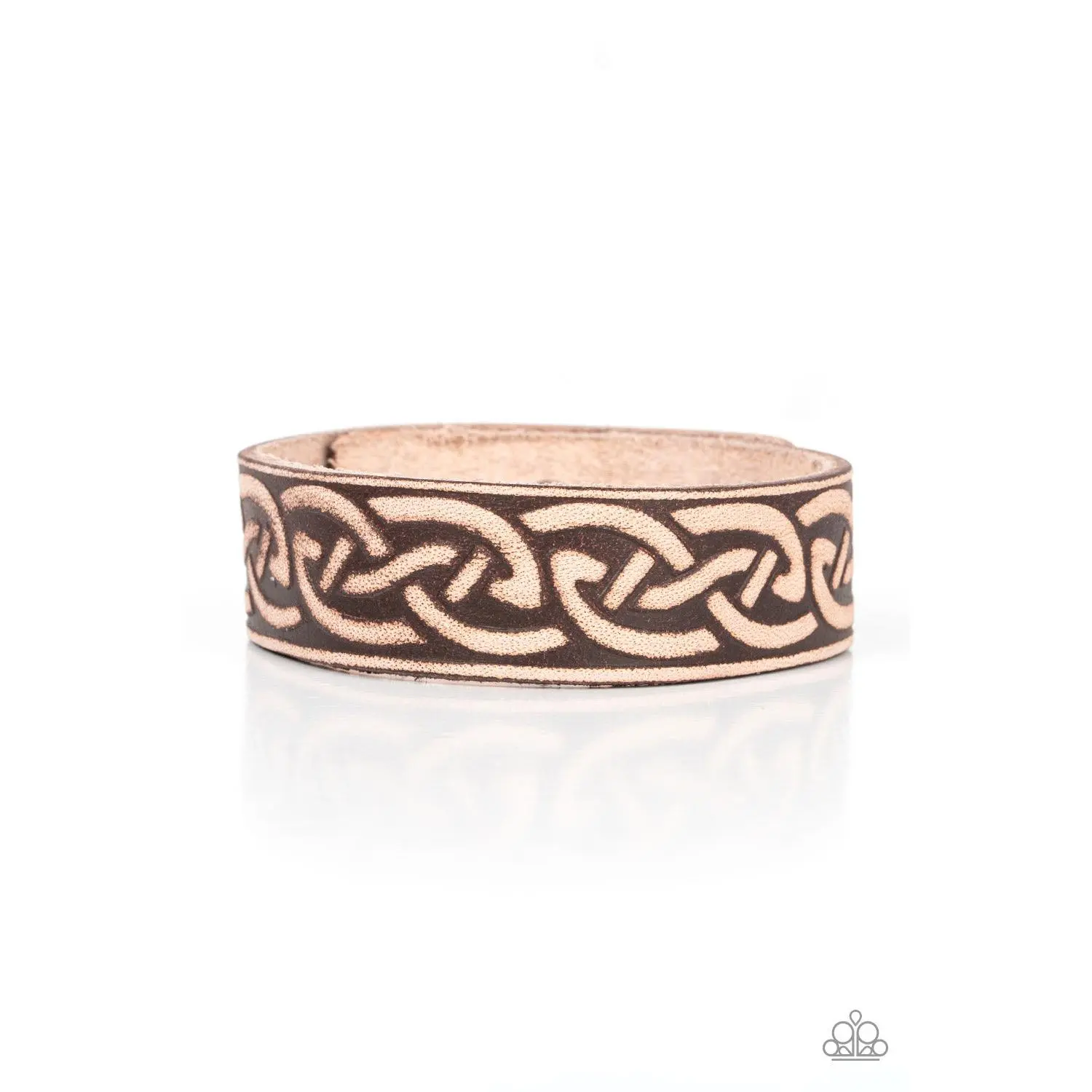 Rebel Runes - Brown Rustic Leather Wrap Bracelet - Paparazzi