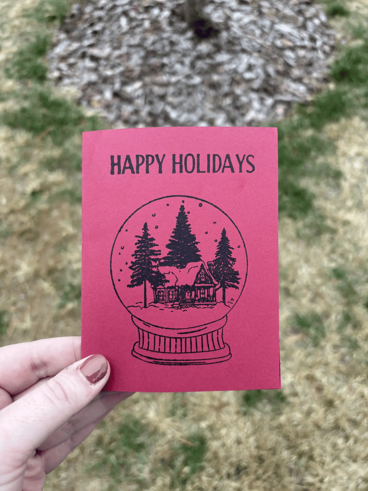 Handmade Holiday Christmas Cards - Blank Holiday Cards - Blank Greeting Cards
