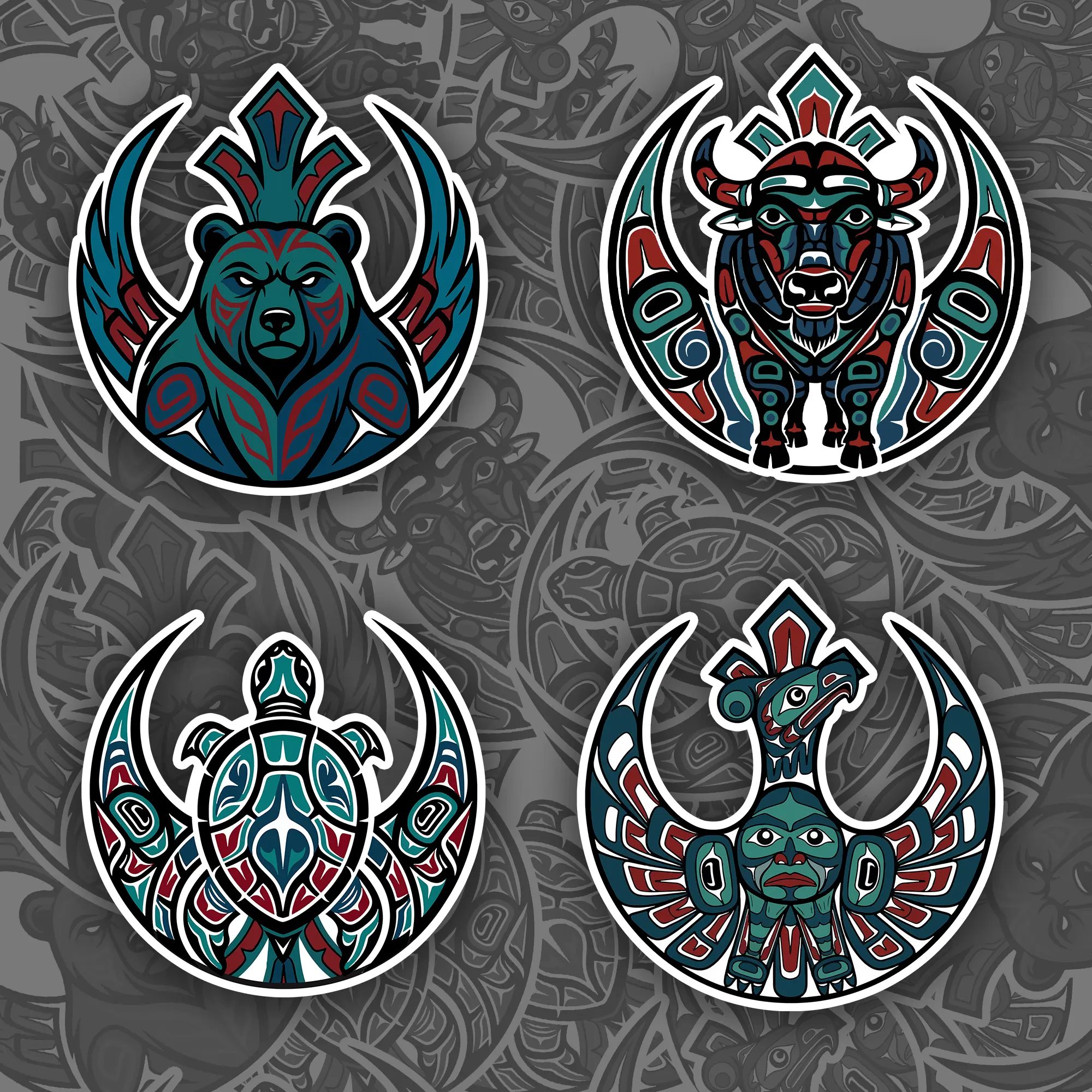[Die-cut Sticker] Native Rebel, Rebel Loon Spirit Animals, Indigenous Against Ice