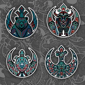 [Die-cut Sticker] Native Rebel, Rebel Loon Spirit Animals, Indigenous Against Ice