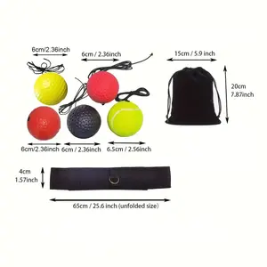 #dealsforyoudays  Boxing Reflex Ball Set with Adjustable Headband,3 Level Reaction Balls and Bag,Speed, Coordination,Punching Accuracy,MMA,Boxing,Fitness Exercise Training boxing gloves