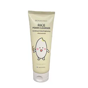 Bonny Hill Rice Foam Cleanser Clarifying & Daily Brightening with Niacinamide 250ml for Radiant Skin