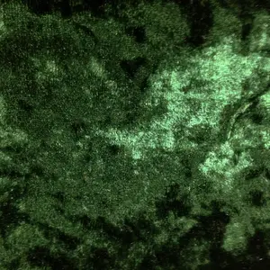 Emerald Green Crush Velvet Fabric |100% Polyester, 54" Wide