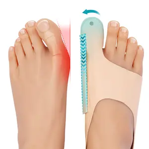 2PCS Bunion Corrector for Big Toe, Toe Corrector for Women & Men, Adjustable Toe Separator Splint for Hallux Valgus Relief - Comfortable & Breathable for Day/Night Support Manicure Nail