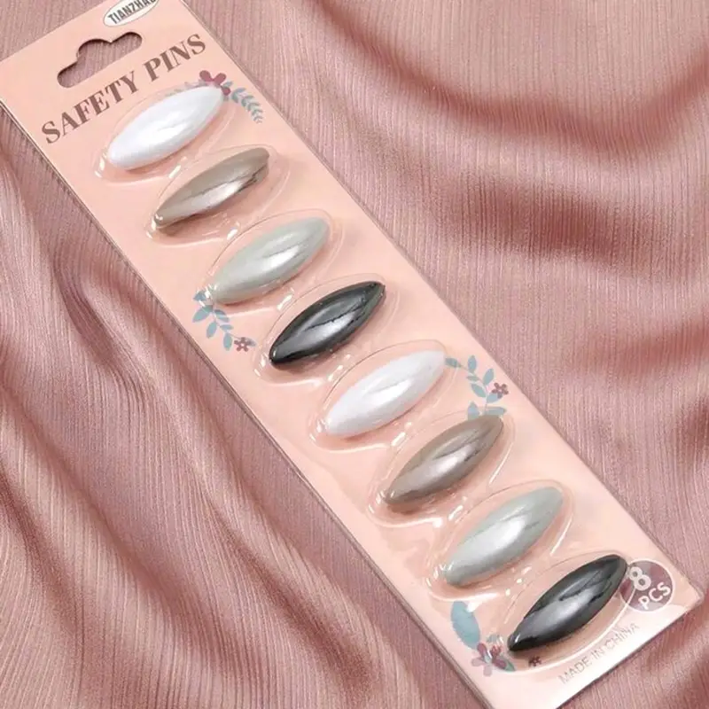 Hijab safety pins,Headscarf Pins - 8pc with Pearl Accents for Hijabs, Shawls & Scarves - High-Quality Accessories for Muslim Women