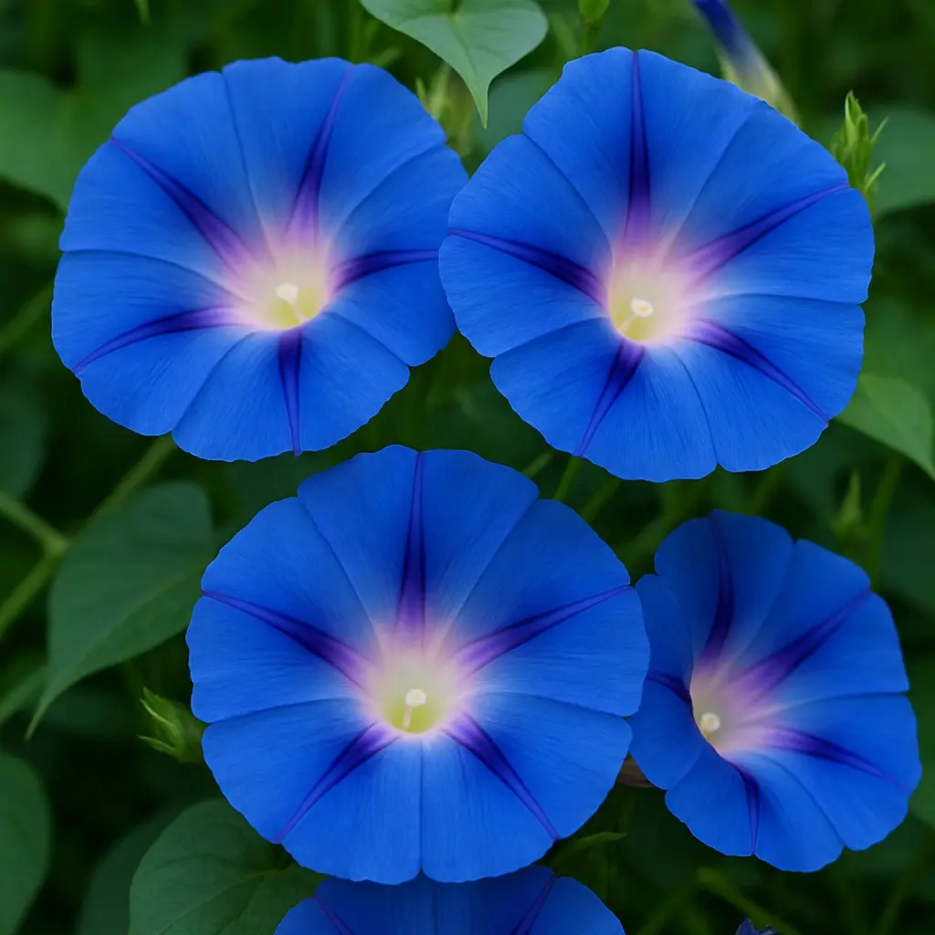 Blue Morning Glory Climbing Vine | 100 Seeds to Plant | Beautiful Flowering Vine