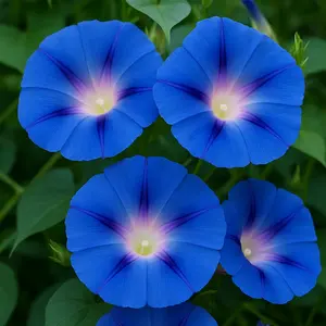 Blue Morning Glory Climbing Vine | 100 Seeds to Plant | Beautiful Flowering Vine