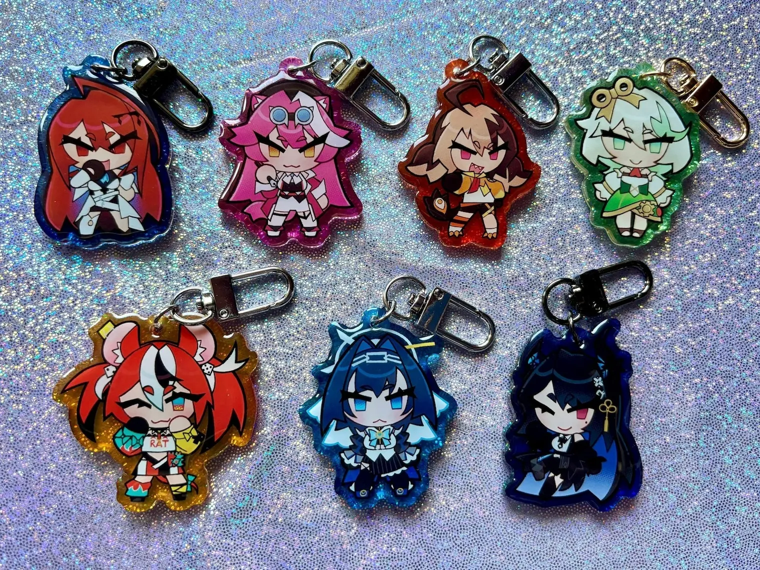 Hololive En  Acrylic Keychains