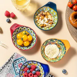 Bohemian 3oz Small Appetizer Serving Bowls, Perfect for Dips, Snacks & Condiments, Great for Halloween, Thanksgiving, Christmas & BBQ Parties