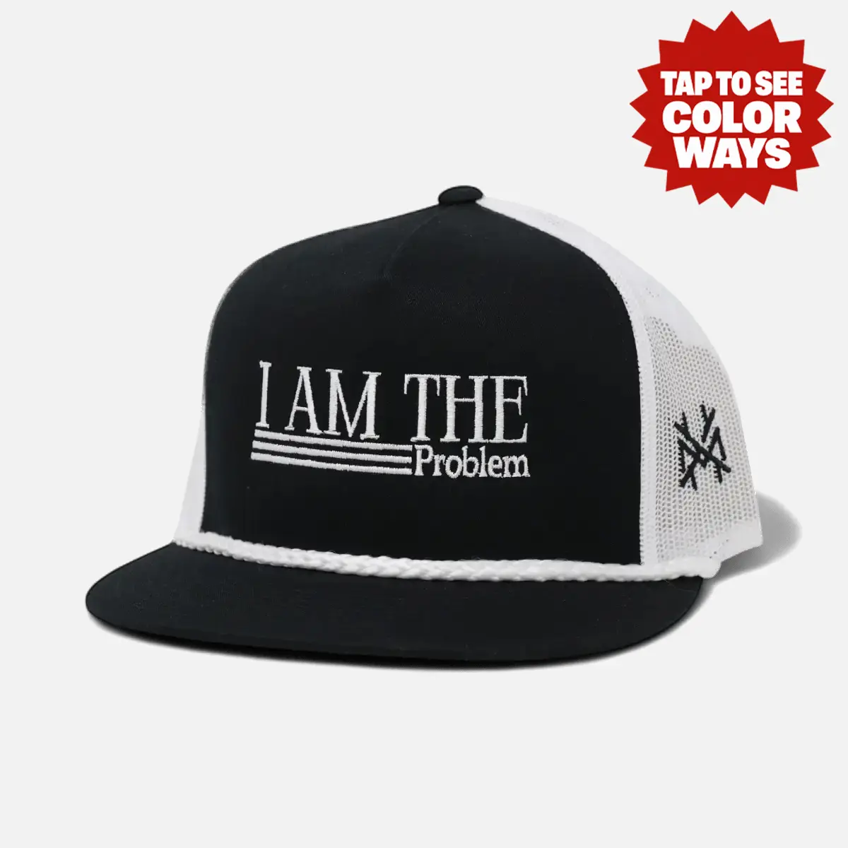 I Am The Problem MadHatter's Embroidered Snapback Adjustable (Up To A Size 8 Head) Premium Trucker Hat Street Fashion Cap