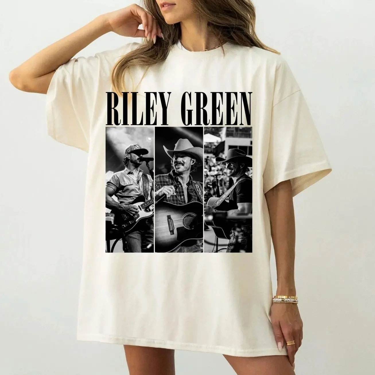 Retro KnuxTee Riley Green Cowboy As It Gets 2026 Graphic Two Sided T-Shirt