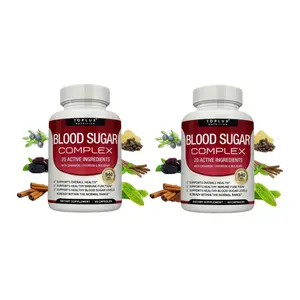 2P-TopluxBlood Sugar Complex 20 Vitamins & MineralsSupport Overall Health Edible Supplement Dietary Optimum Bathroom
