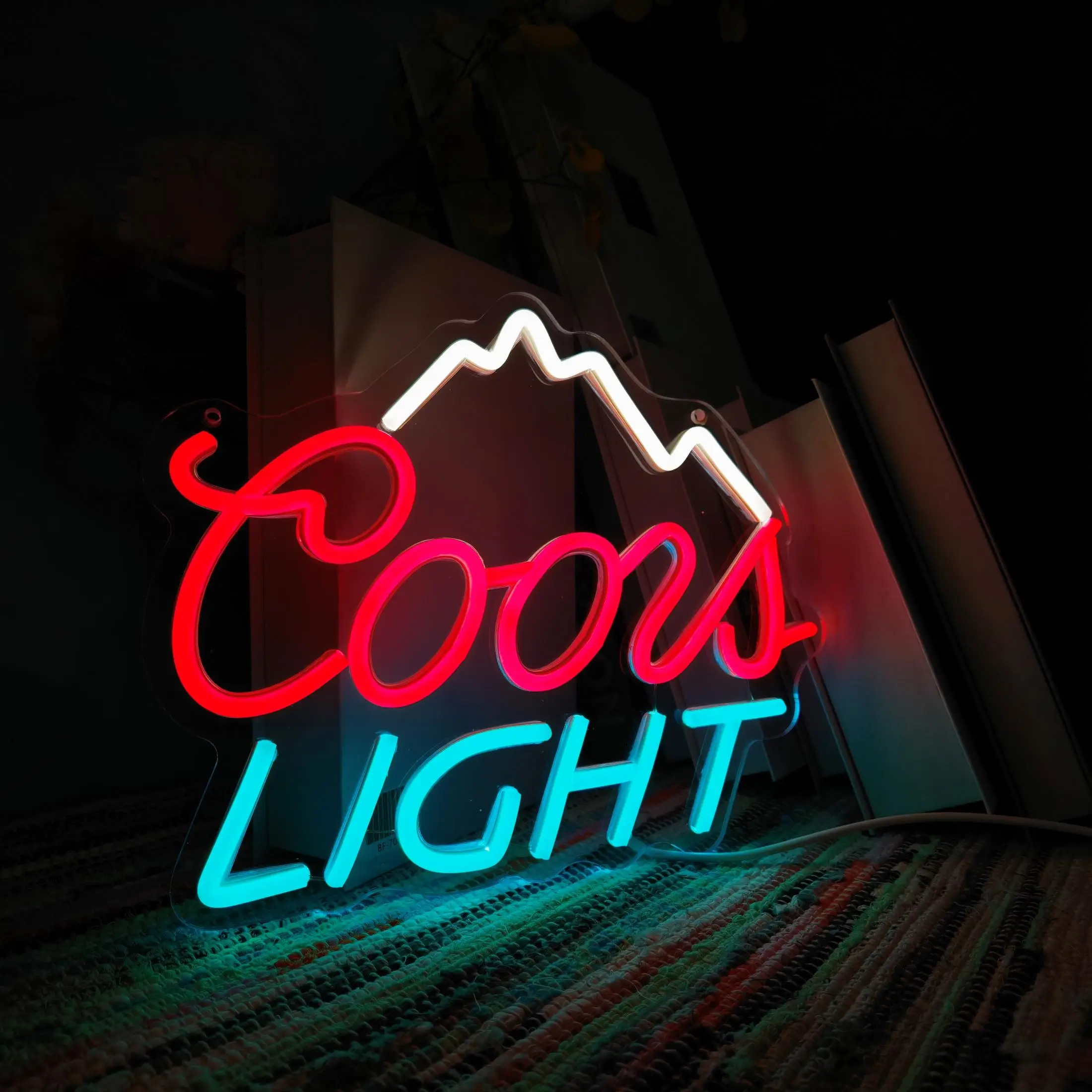 Coors Light Neon Sign, USB Powered LED Neon Light, Wall Decorative Neon Sign for Home Bar Pub Restaurant, Party Gift