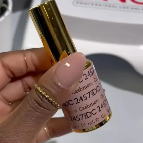 DND DC 2457 CASHMERE Gel and Lacquer Duo nail care nail art sheer color