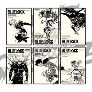 Blue Lock Poster Anime Collection Unframed - The Stricker Collection Poster, Blue Lock Anime Japanese Artwork, Manga-Inspired Gift for Soccer & Anime Fans, Anime Print, Anime Gift, Manga Poster, Wall Art, Wall decor, Home Decor, Birthday Gift.