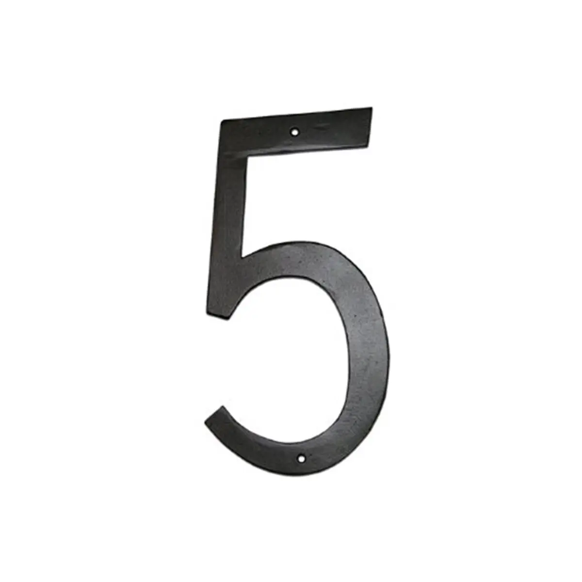 8 in Modern Font Individual Aluminium Metal House Number 5, Rust-Proof Home Decor Sign with Mounting Hardware, Home Supplies