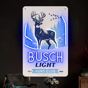 UV printed beer neon lights decoration, underground garage, bar party LED signs, men's cave, game room, store signs, gifts for friends