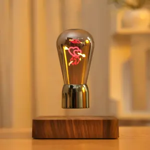 Floating arrow  bulb, magnetic levitation LED desk lamp, night light, 360 degree automatic rotating , floating light bulb, study light, bedroom , decorative , atmosphere l creative , ornament light, festival light, love light