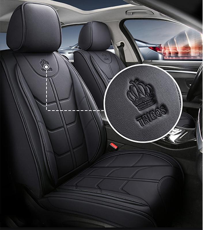 Waterproof Leather Car Seat Covers - Sleek & Stylish Protection for Moisture & Spills - Easy Install & Remove - Perfect for Car Owners