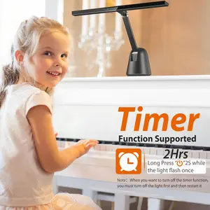 Quntis Piano Light, Piano Lamp with Auto-Dimming Dimmable Modern Reading Lamp 2H Timer Music Stand Light for Upright Piano aesthetic lamp