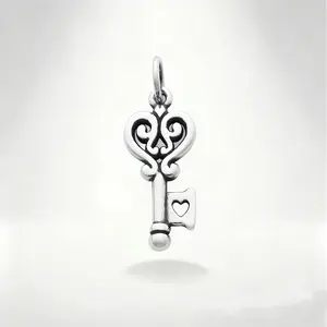 JA Jewelry Delicate Heart Keychain Pendant, DIY-Friendly, Suitable as a Christmas or Halloween Gift