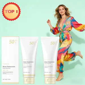 Holiday Selected Bean shaped Sunscreen for Daily Travel Face Sunscreen, Lightweight and Gentle Moisturizing, Suitable for Daily Commuting, Isolation and Protection