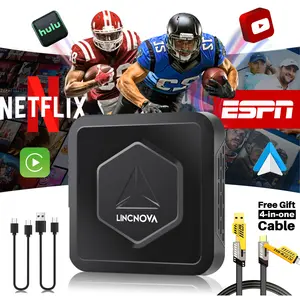 Ai Box-Stream Box Wi-Fi and Bluetooth Connectivity, Supports ESPN, Youtube, Netflix and Hulu for OEM Wired Carplay with a free 4 in 1 charging cable, limited time!