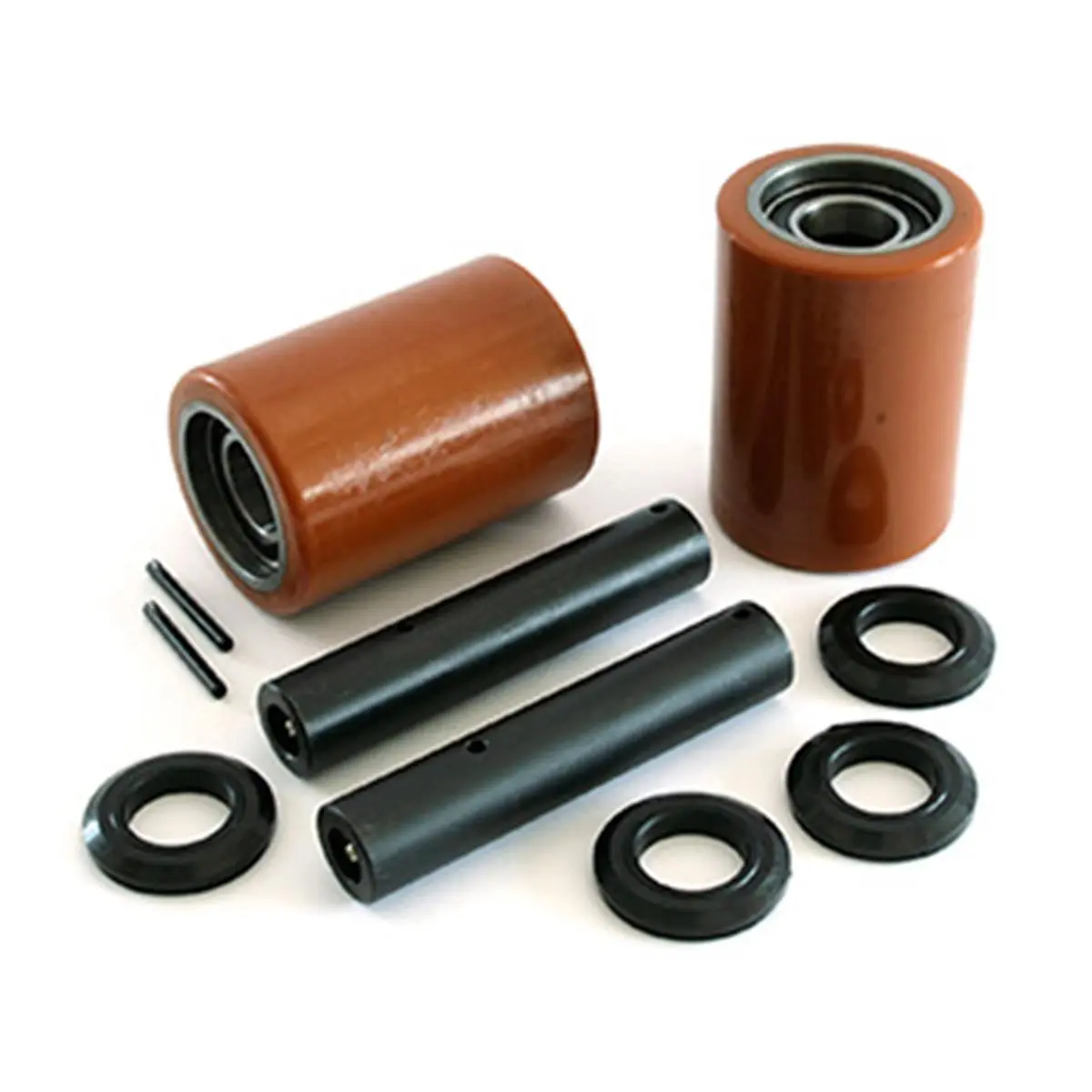 212 MAIN WP 3000 Polyurethane Load Wheel Kit - Assembled Replacement Parts with Axles, Bearings, Fasteners for Butterscotch Electric Pallet Truck, Load Wheel Assemblies, Cost Effective