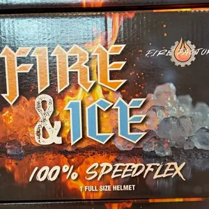 (1) 2026 Fire & Ice Speedflex Fire Factory Break Signed Helmet- Pick Your Team