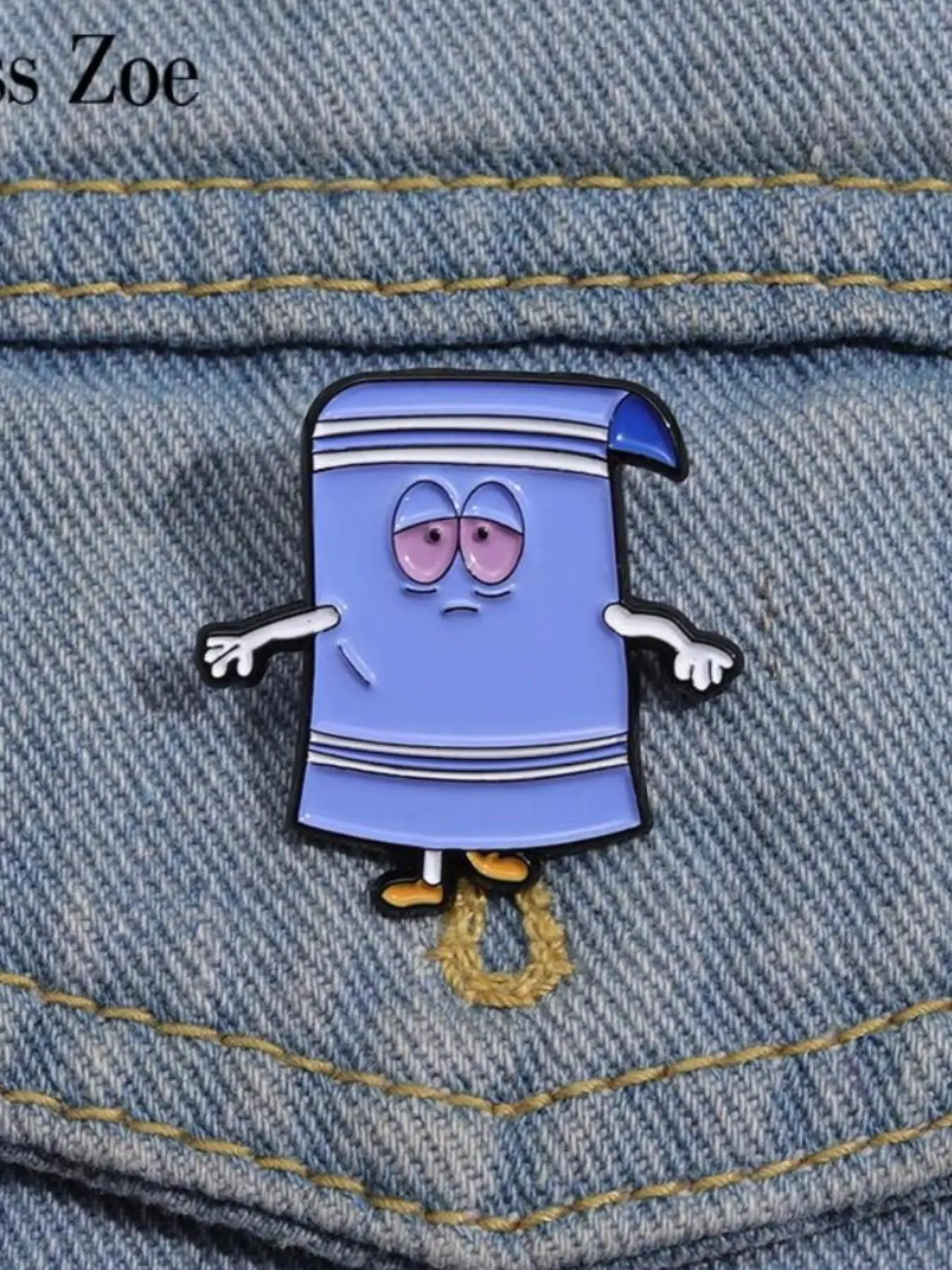 Adorable Cartoon Paper Brooch, Brooch Pins, Perfect for All Bag Accessories, Childhood Vibe, Lazy Towelie Enamel Pin, Must-Have Fashion Accessory