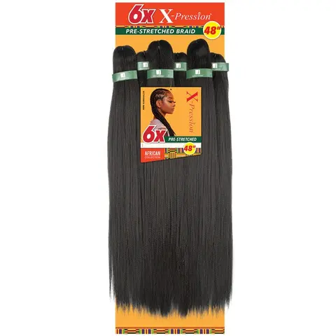 Sensationnel X-Pression Pre-Stretched Folded Braids - 6X 48"