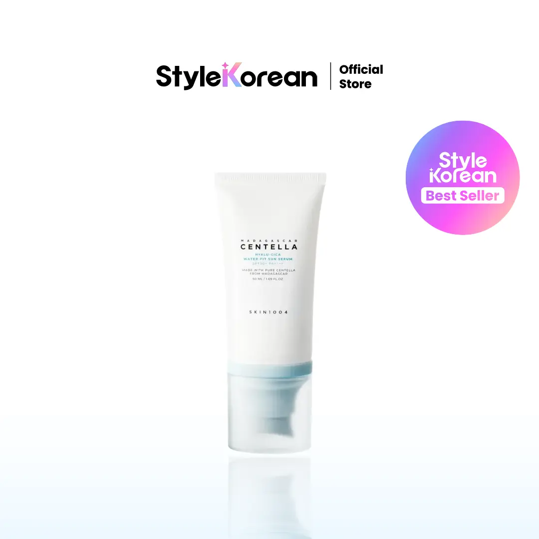 [SKIN1004] Madagascar Centella Hyalu-Cica Water-Fit Sun Serum SPF 50, Moisturizing Sun Protection Essence, No White Cast, Korean Sunscreen FPS50 Protector Solar 50ml