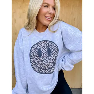 Leopard Smile Graphic Top