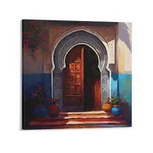 Moroccan Door Paintings, Moroccan Door Prints, Moroccan Art Prints, Moroccan Wall Art, Decor Poster