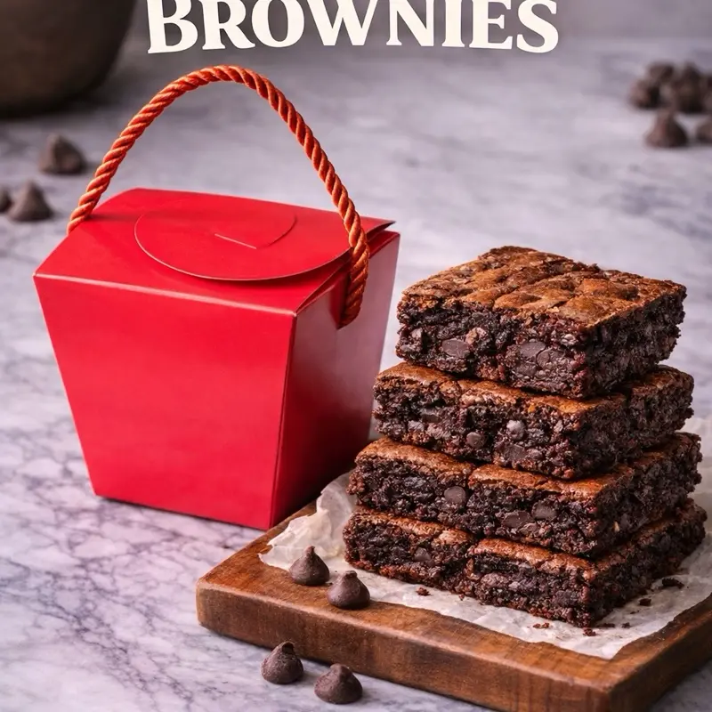 Brookies Brownie 7 Pack Gift Box - Multipack Snack for Any Occasion - Ideal for Friends Family or Colleagues