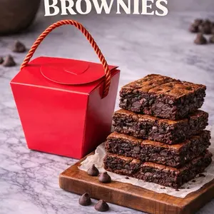 Brookies Brownie 7 Pack Gift Box - Multipack Snack for Any Occasion - Ideal for Friends Family or Colleagues
