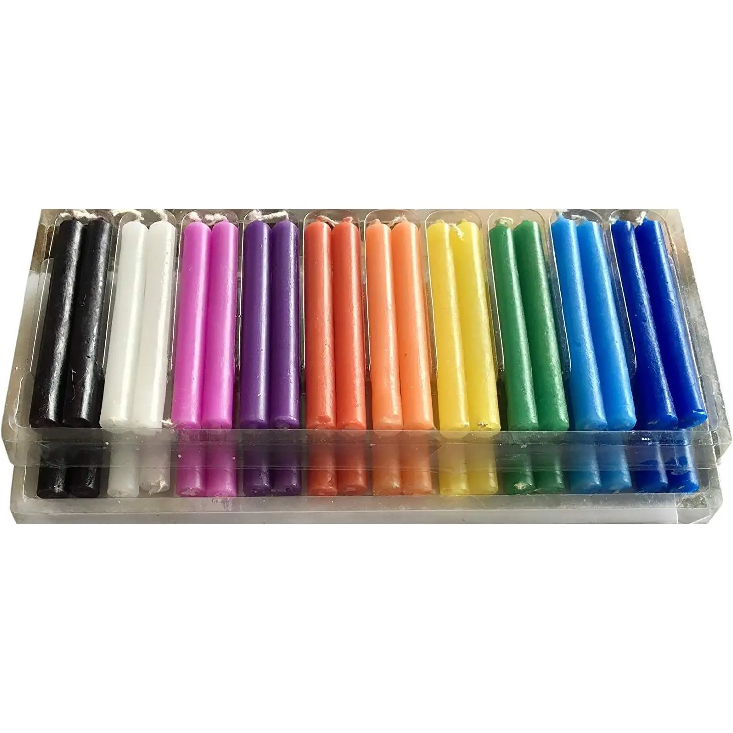 Taper Spell Candles 40 count, Assorted Colors, Use for Casting Chimes, Spells, Rituals, , Magical Work, and Wax Play
