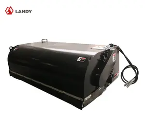 Landy Attachments 72" Skid Steer Pickup Box Broom Sweeper, Fits Universal Skid Steer Quick Attach