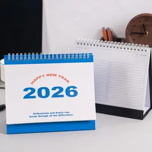 2026 Simple & Elegant Desk Calendar with Daily Planner & Notebook, English Version, Perfect for Home & Office Decor, Clearance