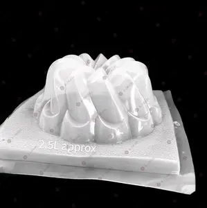 2L round with twis gelatine, pudding, jello mold