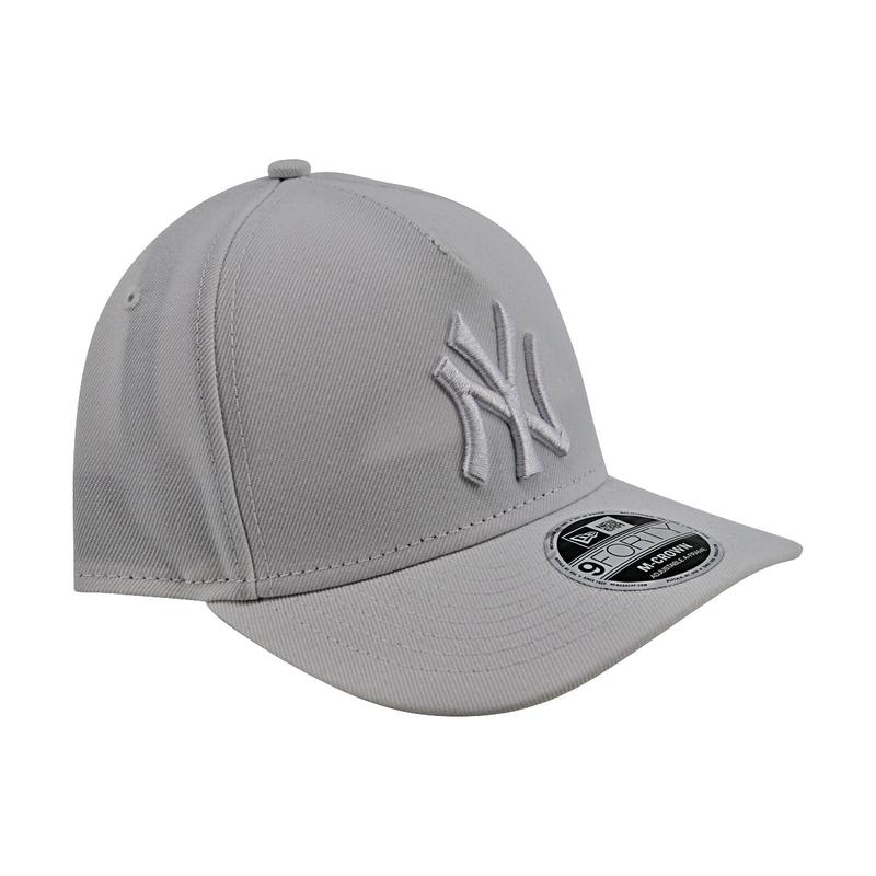 New York Yankees New Era Baseball Hat Cap 9FORTY M-Crown Adjustable Poly White