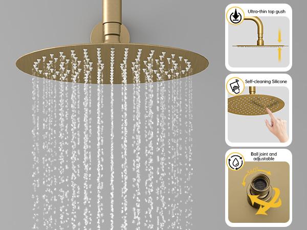 BESy Shower System with 10 Inch Round Rain Shower Head and Handheld Wall Mounted, High Pressure Rainfall Shower Faucet Fixture Combo Set with 2 in 1 Handheld Showerhead for Bathroom, Matte Black wall mount rain shower BESy Shower System with 10 Inch Round Rain Shower Head and Handheld Wall Mounted, High Pressure Rainfall Shower Faucet Fixture Combo Set with 2 in 1 Handheld Showerhead for Bathroom, Matte Black wall mount rain shower