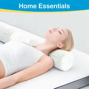 1/2pcs Ergonomic Bamboo Neck Pillow with Memory Foam - Sleep Better, Relieve Neck Strain