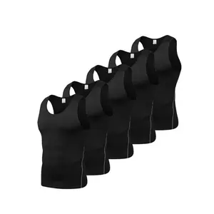 Men'sSolidCompressionTankTopQuickDryingBreathableShaperforFallBackToSchoolSleevelessTopforAthleticWorkoutsFathersdaygiftMoistureWickingSlightStretchAthleticSupport