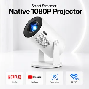 [Limited Time Flash Sale] 180° Rotatable Mini Portable Home Cinema Projector for Cozy Couples, Smart Ceiling Projector with Android 11, WiFi 6, Bluetooth 5.0, Auto Keystone, Remote Control, Build-in Audio, Apartment Home Theater