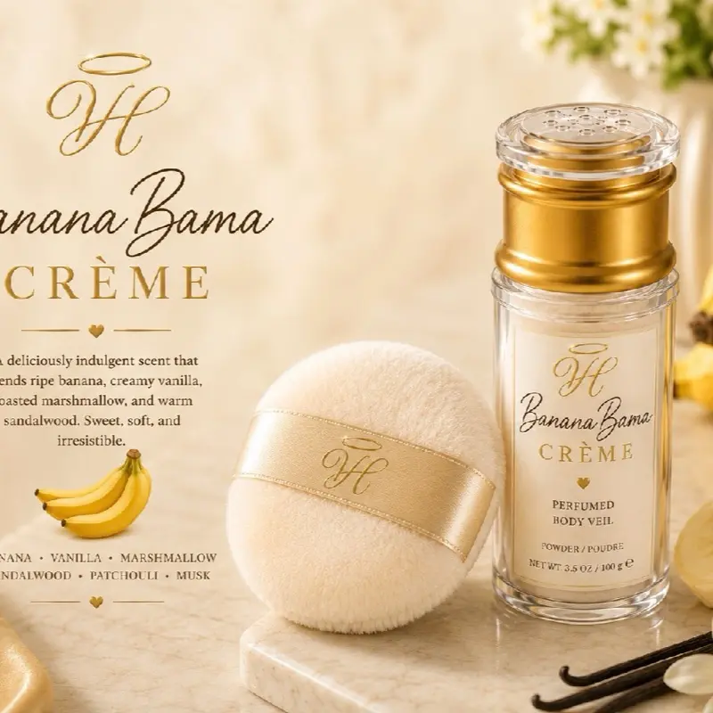 BananaBama Body Veil-  dusting powder for pulse point