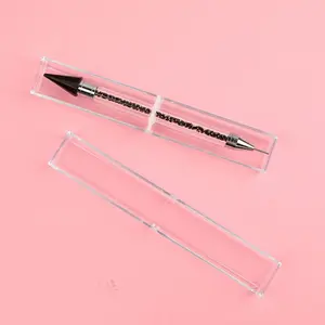 Professional Dual-ended Nail Rhinestone Picker & Dotting Tool, Sparkly Crystal Handle Nail Point Pen, Precision Nail Art Stylus for DIY Nail Decoration, Gem Picking, Dotting & Manicure Design – Perfect for Salons & Home DIY